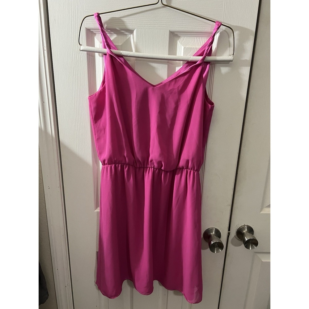Gianni Bini Medium Dress Pink Tank Halter Sleeveless